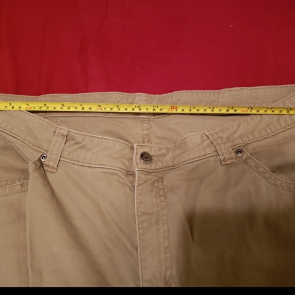 Never worn, cute, khaki, plus size Capri, jeans - Picture 6 of 9